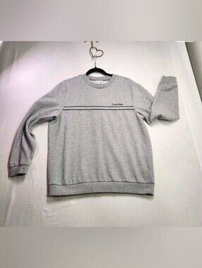 ⭐️Calvin Klein Men's Grey Crewneck Sweatshirt - Size Medium Preppy Timeless